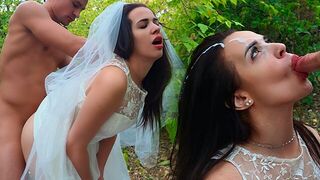 The bride received a hot gift on her wedding day