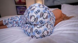 Stepmom helps her stepson with his early morning urges