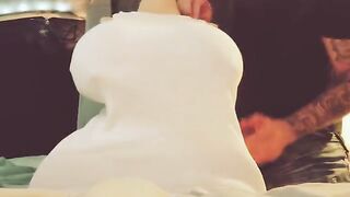 The guy was screaming with pleasure while jerking off and talking dirty