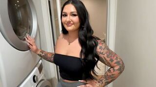 Rouxanne Roselle does the laundry and gets ready for sex