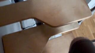 A cute girl relaxes with a vibrating toy in her pussy