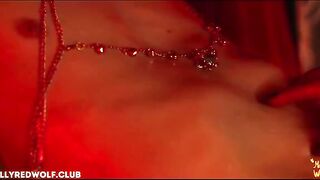 It has a rhythm, synchronizing with the sound of her moans