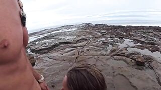 The beach is always wet - from the water and because of the atmosphere