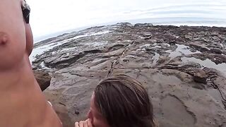 The beach is always wet - from the water and because of the atmosphere