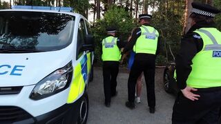 A young woman was arrested for public exposure, but things took a turn