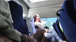 Stranger jerked and sucked my dick in the bus