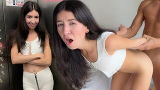 She gets caught flashing in the shower by her neighbor