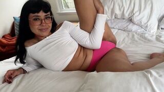 A hot teenage girl gets naked for her step daddy in a steamy household scene