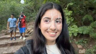 I had to strain my willpower and shoot cum on his face in public