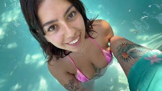 Can I give you a blowjob right here? Do you mind? ( POV )