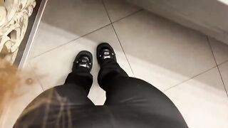 A girl was jerking in the restaurant, right in the toilet