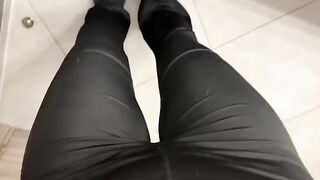 A girl was jerking in the restaurant, right in the toilet