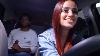 The road is empty, the car is full of moans in HD