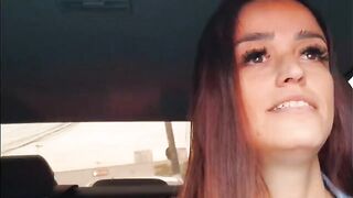 The road is empty, the car is full of moans in HD