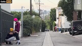 A girl has sex in public without using condoms