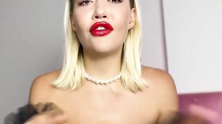 A hungry princess gets a portion of cum as a reward for good behavior