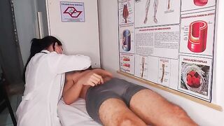 The doctor checks the patient’s progress more closely