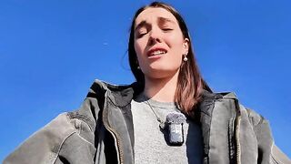 A girl achieved spiritual tranquility through solo play outdoors