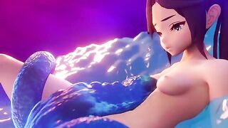 Genshin Impact - Mona's Christmas Gift (Uncensored Hentai 4K R-18)
