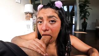 3 juicy cumshots for the 18 y/o UwU Teeny!!! in a thrilling POV action!