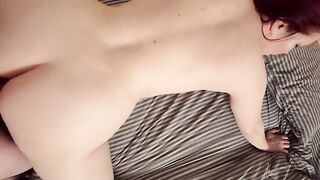 Stepson fucked his steaming stepmom, who got drunk and horny