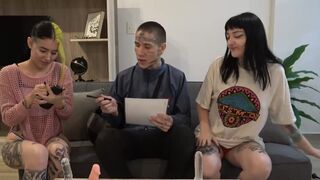 Argentina takes two cocks in her wet pussy