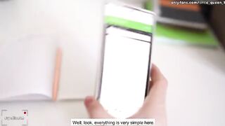 Student fucks her math teacher on the table in 4K
