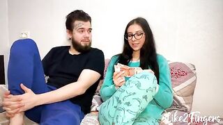 Close up anal sex with a cute stepsister and her gape asshole
