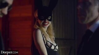 Blonde beauty Chloe Cherry gets her DP fantasies fulfilled in a sensual scene
