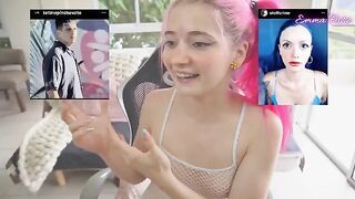 Petite TikTok thot reacts to the hottest Argentinian porn with wild enthusiasm