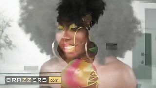 Ebony Mystique shares her skin care routine and surprises fans with a steamy threesome