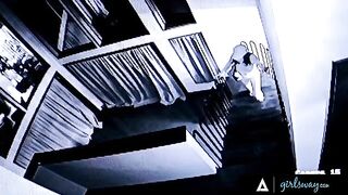 Angela White rough fucks pervert thief in Girlsway scene