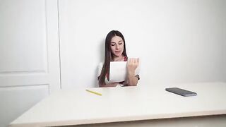 The student drew a dick for the concerned teacher and got fucked