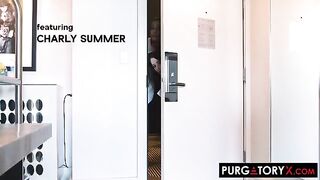 April Olsen and Charly Summer in a steamy threesome scene