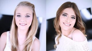 Hannah Hays and Ariel McGwire in POV blowjob action